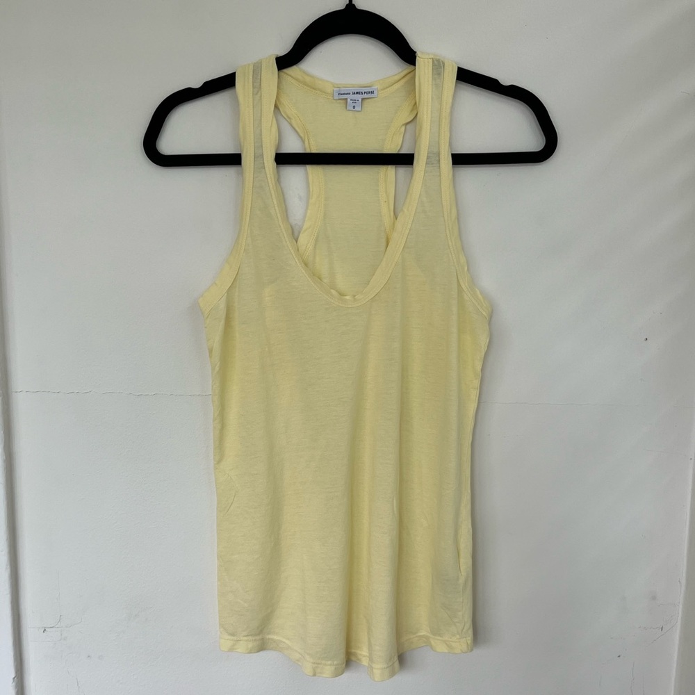 James Perse Racerback Tank, Size 0